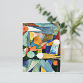 Paul Klee art: Kleurvormen Briefkaart (Staand voorkant)