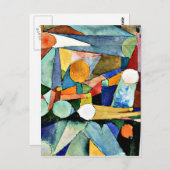 Paul Klee art: Kleurvormen Briefkaart (Voorkant / Achterkant)