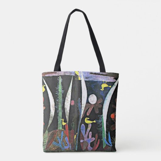 Paul Klee art: Landscape with Yellow Birds Tote Bag (Achterkant)