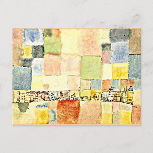 Paul Klee art - Neuer Stadtteil in M Briefkaart (Voorkant)