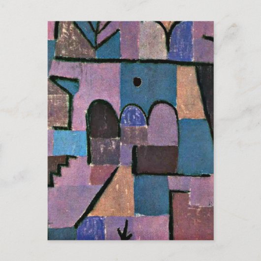 Paul Klee art: Oriental Garden Briefkaart (Voorkant)