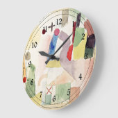 Paul Klee art: Pathetische Waterverf, rood Grote Klok (Hoek)