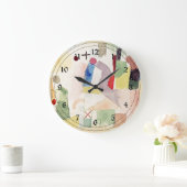 Paul Klee art: Pathetische Waterverf, rood Grote Klok (Huis)