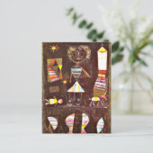 Paul Klee art: Puppet Theater Briefkaart (Staand voorkant)