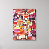 Paul Klee art: Roos Garden, beroemd Klee schilderi Canvas Afdruk (Voorkant)
