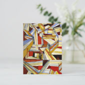 Paul Klee art: Transparent-Perspectivisch Gefugt Briefkaart (Staand voorkant)