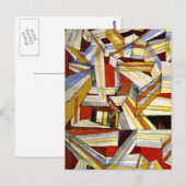 Paul Klee art: Transparent-Perspectivisch Gefugt Briefkaart (Voorkant / Achterkant)