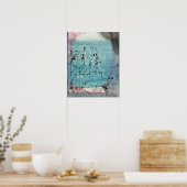 Paul Klee art, Twittering Machine Poster (Keuken)