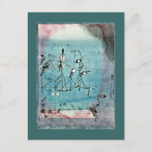 Paul Klee art: Twittermachine Briefkaart