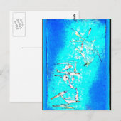 Paul Klee art: Vis Afbeelding, schilderend door Kl Briefkaart (Voorkant / Achterkant)