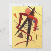 Paul Klee Art: Warm, beroemd abstract schilderij Feestdagenkaart (Voorkant)