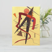 Paul Klee Art: Warm, beroemd abstract schilderij Feestdagenkaart (Staand voorkant)