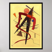 Paul Klee Art: Warm, beroemd abstract schilderij Poster (Voorkant)