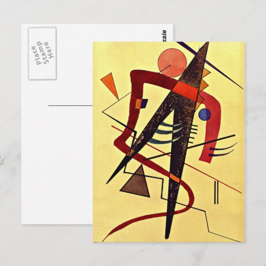 Paul Klee art: Warm Briefkaart (Voorkant / Achterkant)