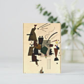 Paul Klee art: Warmed Cool Briefkaart (Staand voorkant)