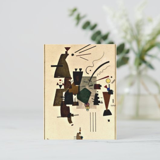 Paul Klee art: Warmed Cool Briefkaart (Staand voorkant)