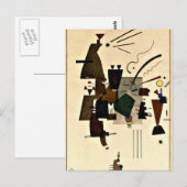 Paul Klee art: Warmed Cool Briefkaart (Voorkant / Achterkant)