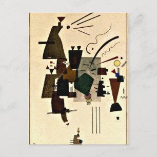 Paul Klee art: Warmed Cool Briefkaart