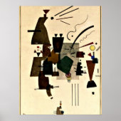 Paul Klee art: Warmed Cool Poster (Voorkant)