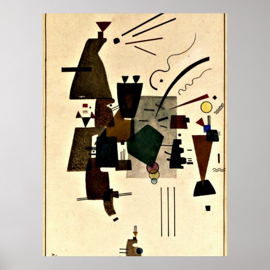Paul Klee art: Warmed Cool Poster (Voorkant)