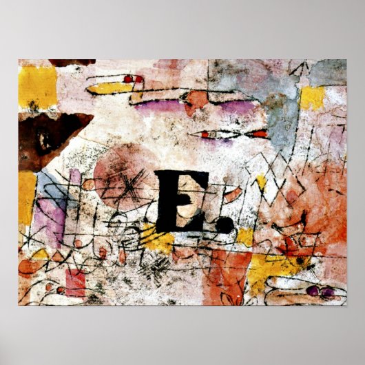 Paul Klee art - Waterfowl - Duck, 1919 Poster (Voorkant)