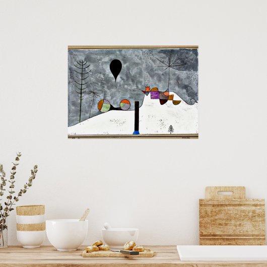 Paul Klee art: Winterschilderen Poster (Keuken)