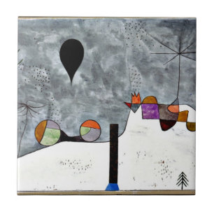 Paul Klee art: Winterschilderen Tegeltje