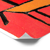 Paul Klee artwork, Heat Poster (Hoek)