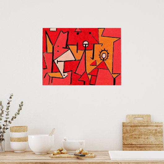 Paul Klee artwork, Heat Poster (Keuken)