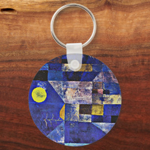Paul Klee artwork, Moonlight, beroemd schilderij Sleutelhanger