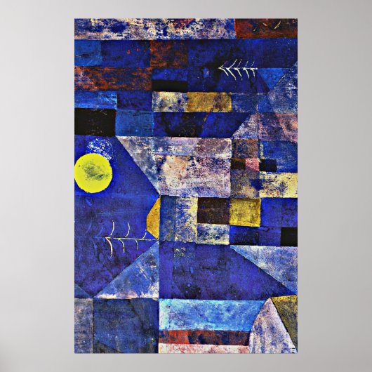 Paul Klee artwork, Moonlight Poster (Voorkant)