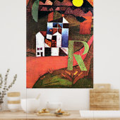 Paul Klee artwork, Villa R Poster (Keuken)