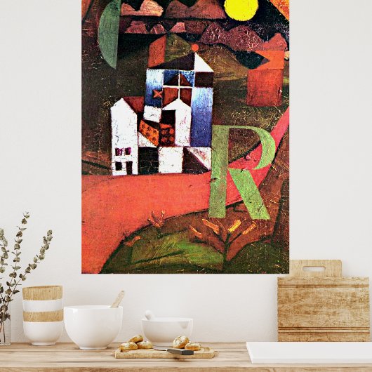 Paul Klee artwork, Villa R Poster (Keuken)