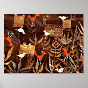 Paul Klee artwork, Vogeltuin Poster