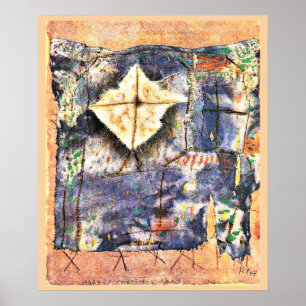 Paul Klee artwork, woedend landschap Poster