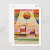 Paul Klee, "Ballon in het raam," 1929 Briefkaart (Voorkant / Achterkant)
