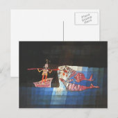 Paul Klee- Battle scene uit de strip "Seafarer" Briefkaart (Voorkant / Achterkant)