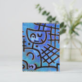 Paul Klee beroemd schilderij, Captive Briefkaart (Staand voorkant)