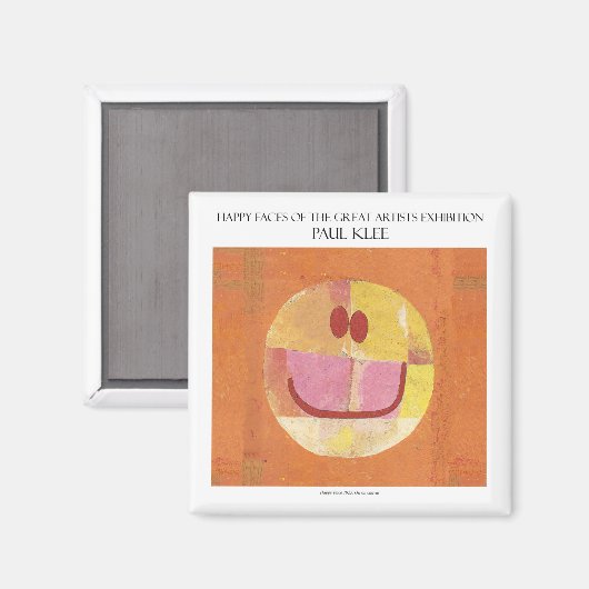 Paul Klee blije gezichtsmagneet Magneet (Voorkant / Achterkant)