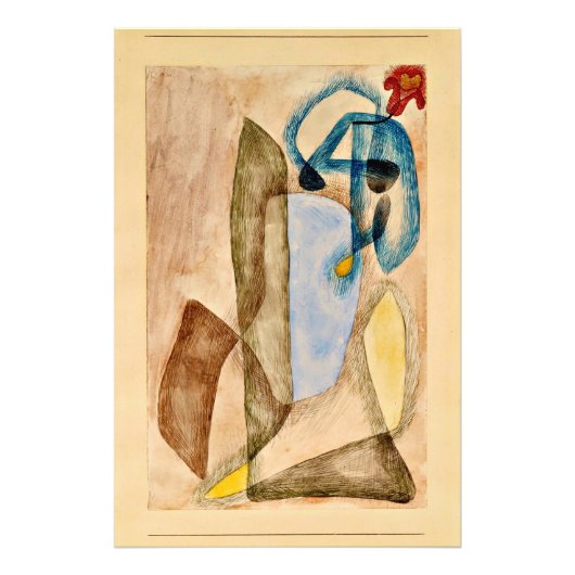 Paul Klee - Bloem in maart, Foto Afdruk (Voorkant)