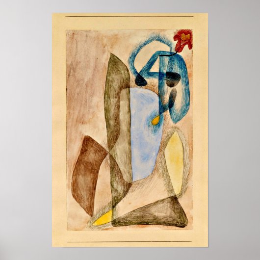 Paul Klee - Bloem in maart, Poster (Voorkant)
