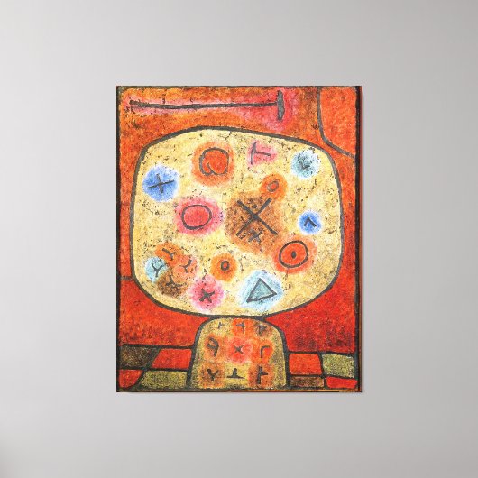 Paul Klee, Bloemen in steen, Canvas Afdruk (Voorkant)
