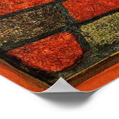 Paul Klee, Bloemen in steen, Poster (Hoek)