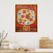 Paul Klee, Bloemen in steen, Poster (Keuken)