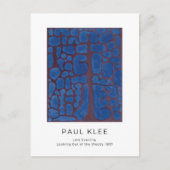 Paul Klee, Blue Modern Abstracte Art Briefkaart (Voorkant)