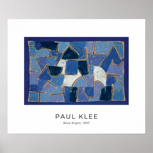 Paul Klee, Blue Night (1937) - Modern Fine Art Poster (Voorkant)