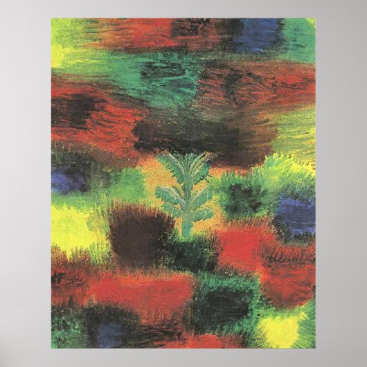 Paul Klee - Boompje te midden van struikgewas Poster (Voorkant)
