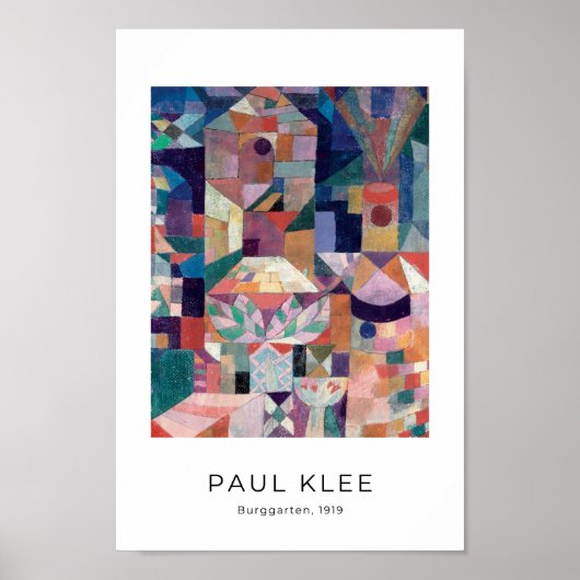 Paul Klee, Burggarten - Colorful Abstract Art Poster (Voorkant)