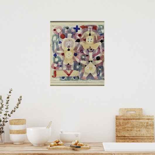 Paul Klee, Carnaval in de Sneeuw, Poster (Keuken)