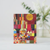 Paul Klee - Castle en Sun Briefkaart (Staand voorkant)